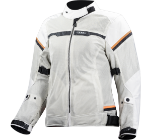 LS2 RIVA LADY JACKET LIGHT GREY H-V ORANGE
