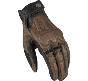 LS2 RUST MAN GLOVES BROWN LEATHER