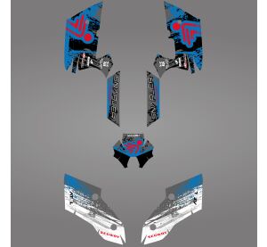 GRAPHIC STICKER KIT for Segway AT5-L LIGHT BLUE