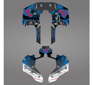 GRAPHIC STICKER KIT for Segway AT5-L blue