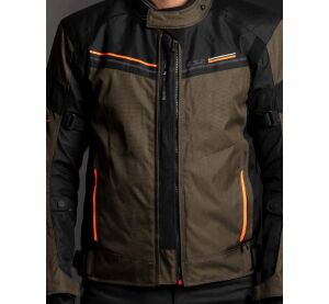 LS2 SHADOW MAN JACKET BLACK TITANIUM H-V YELLOW