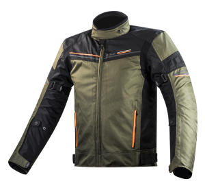 LS2 SHADOW MAN JACKET KHAKI BLACK H-V ORANGE