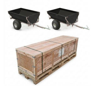 SET 2x SHARK ATV TRAILER WOOD 550-G2 BLACK