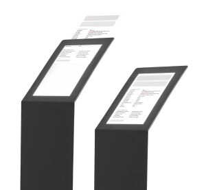 Standing metal display A4 - LINHAI