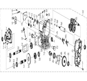 TRANSMISSION (4WD) (OLD H-L-N-R)