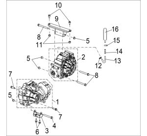 FRONT AND REAR GEAR-BOX