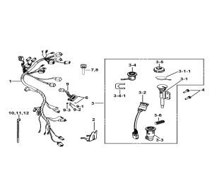 WIRING HARNESS AND LOCK SET