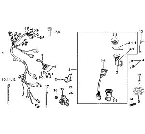 WIRING HARNESS AND LOCK SET