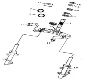 FRONT FORK FOR DISK BRAKE
