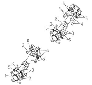 FRONT AND REAR KNUCKLE ASSY