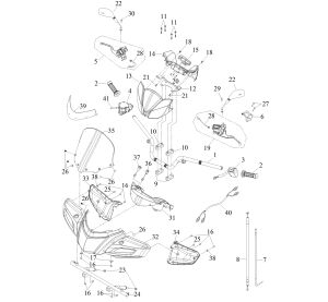 F-8 HANDLE BAR (Double Hand Brake)