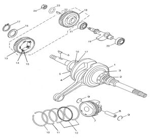 CRANKSHAFT & PISTON