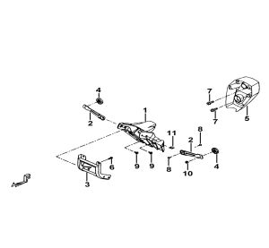 BRACKET, NUMBER-PLATE、REFLECTOR