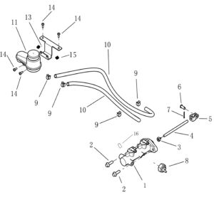 BRAKE, MASTER CYLINDER MOUNTING Ver.24