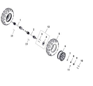 WHEEL FRONT (FOR LH100DU)