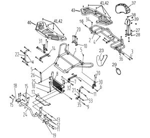 BUMPER AND PLASTIC RACK (ATV550-D)