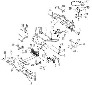 BUMPER AND RACK (-ProMax) (T3 EFI) (OPTION)