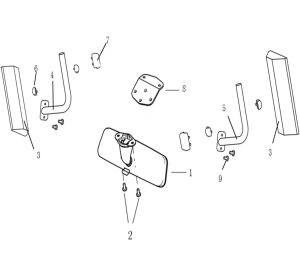 REAR VIEW MIRROR ASSY Ver.24