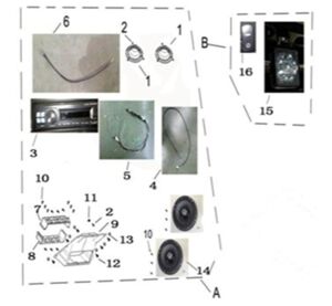 STEREO ASSY AND WORKING LIGHT (OPTIONAL) Ver.24