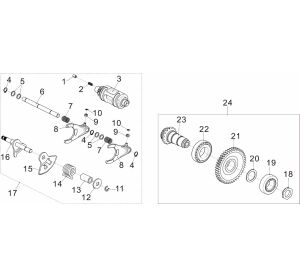 SHIFTING DEVICE AND DRIVE BEVEL GEAR ASSEMBLY
