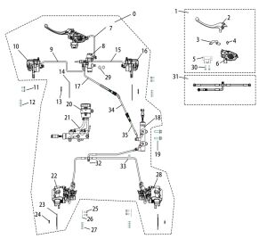 BRAKING SYSTEM (T3b, 27' or 28' tyre)