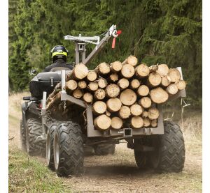 SHARK ATV TRAILER WOOD 1500 BLACK
