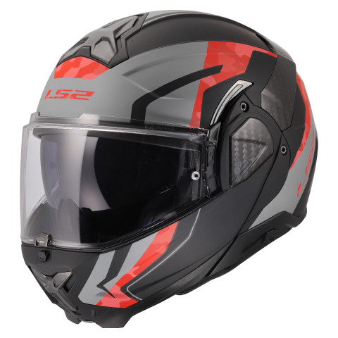 LS2 FF910 ADVANT II GLIDE BLACK GREY RED XL