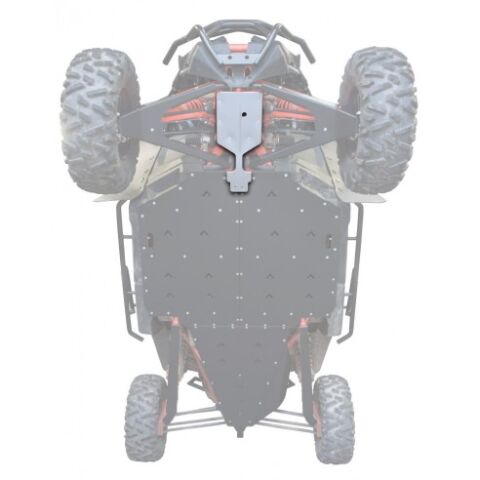 XRW FRONT DIFF SKID PLATE ALUM - CAN-AM MAVERICK X3 XRS