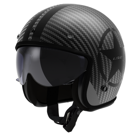 LS2 OF601 BOB II C STAR BLACK-06 M