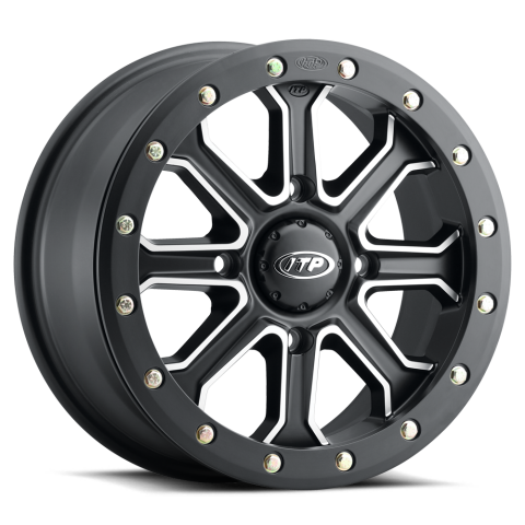 ITP INERTIA BEADLOCK, 14x7 (5+2) 4/136 (+40mm) Matte Black/Machined