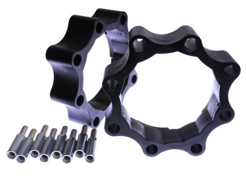 XRW WHEEL SPACERS POLYAMIDE BLACK - 45mm Ø156 - Ø144