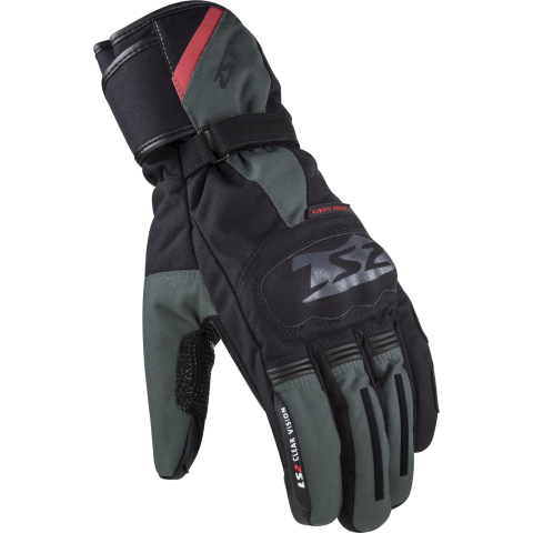 LS2 SNOW MAN GLOVES BLACK GREEN M