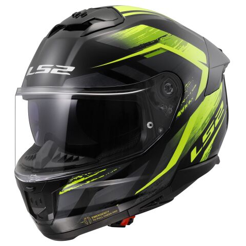 LS2 FF808 STREAM II FURY BLACK H-V YELLOW-06 3XL