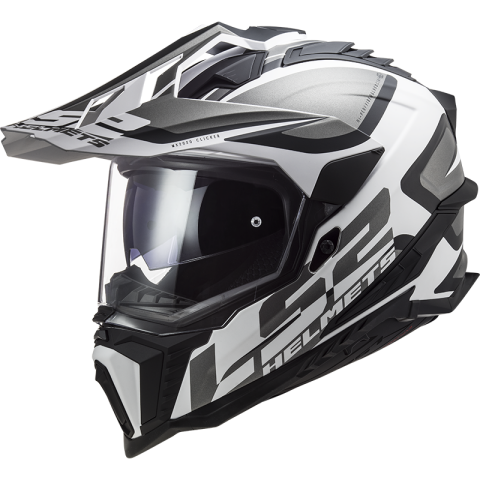 LS2 MX701 EXPLORER ALTER MATT BLACK WHITE-06 XXL