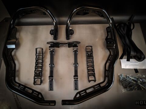 Houser YAMAHA YFZ450R 09-14, YFZ450X 10-11, Pro Bounce Nerf Bar, XC Version Black