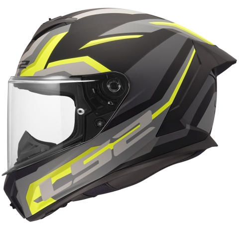 LS2 FF820 RAPID III HYPER BLACK H-V YELLOW XS