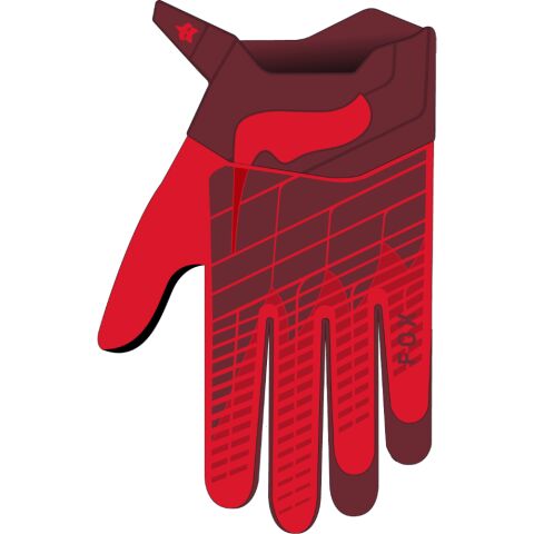 FOX 360 Glove - L, Fluo RED MX24