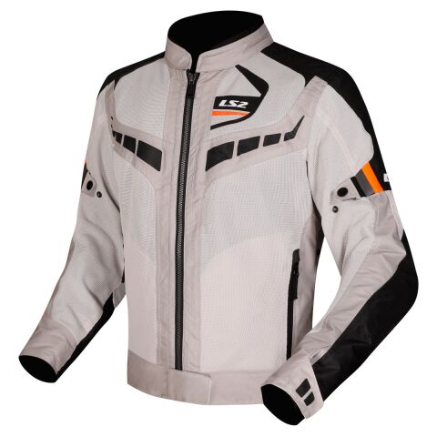 LS2 GARDA AIR LADY JACKET BLACK GREY H-V ORANGE 5XL