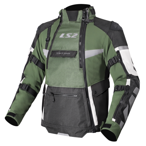 LS2 X-MASTER MAN JACKET BLACK GREEN GREY 4XL