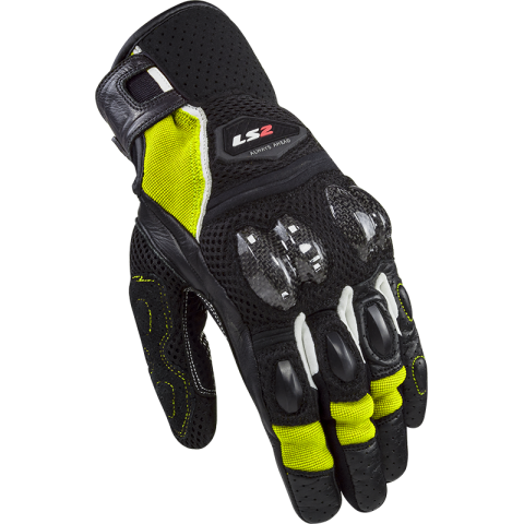 LS2 SPARK 2 AIR MAN GLOVES BLACK H-V YELLOW M
