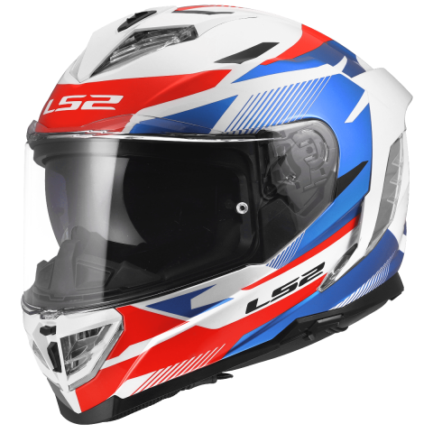 LS2 FF818 STORM III KOMAI WHITE BLUE RED M