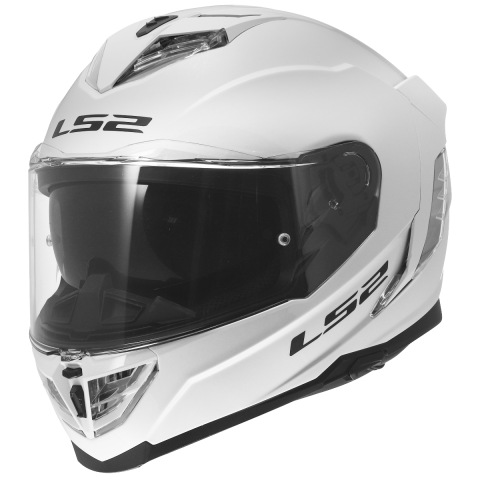 LS2 FF818 STORM III SOLID GLOSS WHITE L
