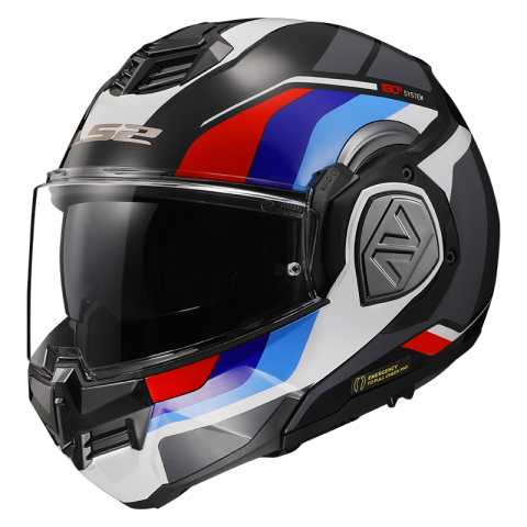 LS2 FF906 ADVANT SPORT GL.BLACK BLUE RED-06 XS