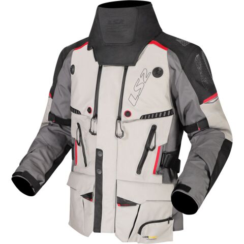 LS2 APOLLO MAN JACKET GREY BLACK RED L
