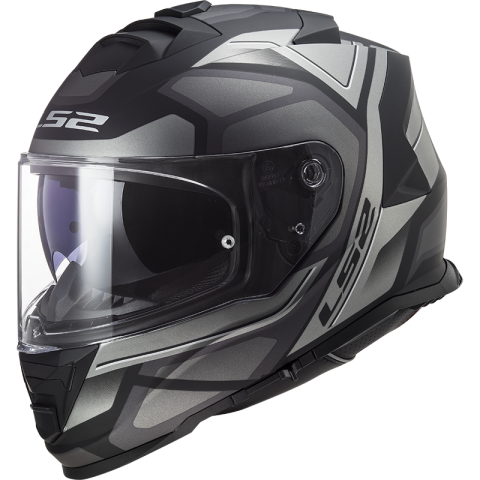 LS2 FF800 STORM II FASTER MATT TITANIUM-06 XS