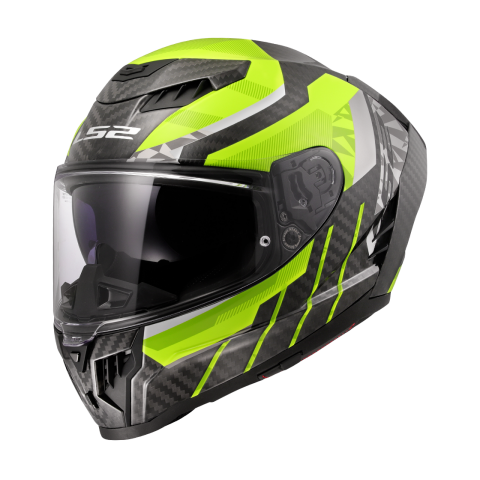 LS2 FF807 DRAGON TRAX H-VIS YELLOW M