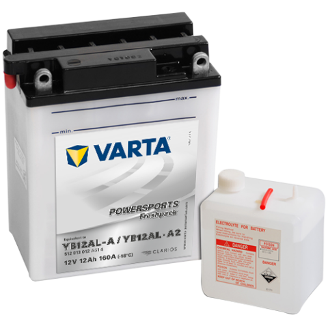 Varta 12V/12Ah moto (YB12AL-A / YB12AL-A2) Freshpack