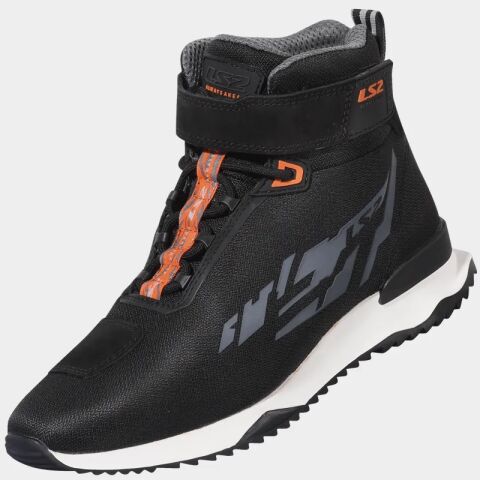 LS2 ACRUX MAN BOOTS BLACK H-V ORANGE 44