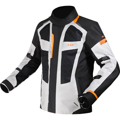 LS2 SCOUT MAN JACKET BLACK GREY ORANGE L