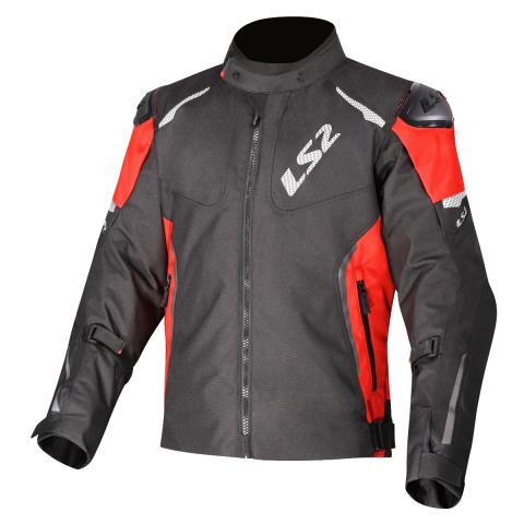 LS2 ZOOM MAN JACKET BLACK RED